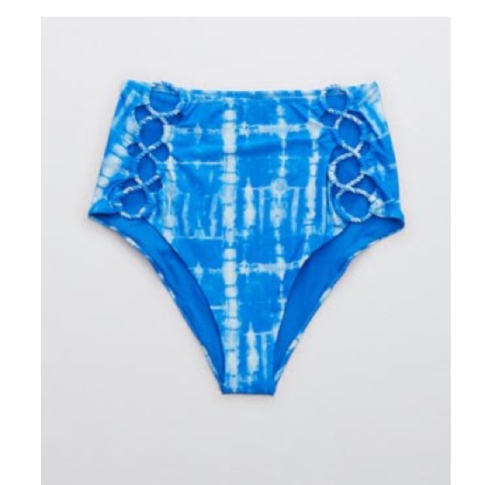 NEW~AERIE Cut Out High Waisted
Cheeky Bikini Bottom SIZE M